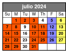 Stage-Side julio Schedule