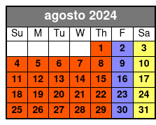 Stage-Side agosto Schedule