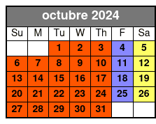 Mezzanine octubre Schedule