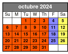 Balcony octubre Schedule