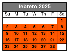 General febrero Schedule