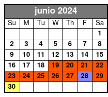 Daytime 1 Hour Tour junio Schedule