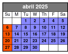 Liberty Cruise Standard abril Schedule