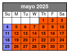 Liberty Cruise Standard mayo Schedule