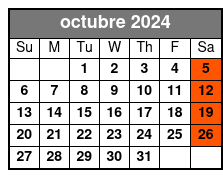 Saturday Night octubre Schedule