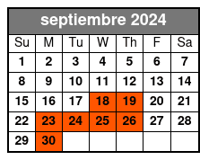 Long Ride septiembre Schedule