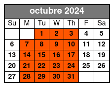 Long Ride octubre Schedule