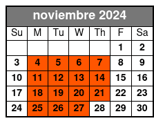 Long Ride noviembre Schedule