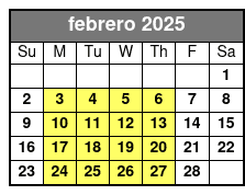 Long Ride febrero Schedule