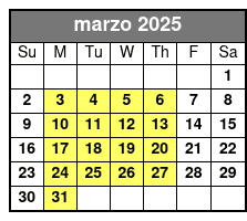 Long Ride marzo Schedule