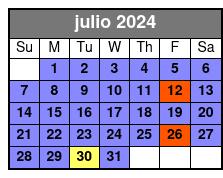 Start Times julio Schedule