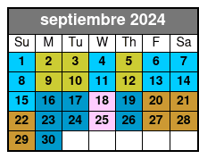 Tour septiembre Schedule