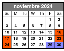 Option noviembre Schedule