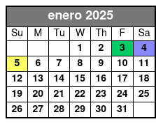 Orchestra Rows A-L enero Schedule