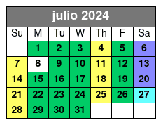 Tour julio Schedule