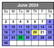 Sunset Sail on America 2 junio Schedule