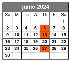 Tour junio Schedule