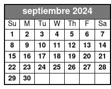 Tour Without Maid Of the Mist septiembre Schedule