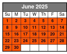 Private Central Park Pedicab Tour junio Schedule