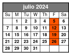 100% En Español! julio Schedule