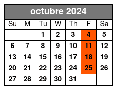 100% En Español! octubre Schedule