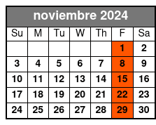 100% En Español! noviembre Schedule
