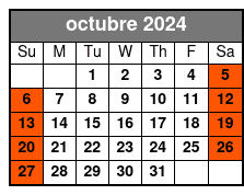 10am Departure octubre Schedule