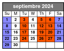 Group Tours septiembre Schedule