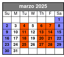 Group Tours marzo Schedule