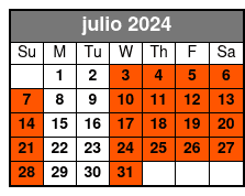 Downtown julio Schedule