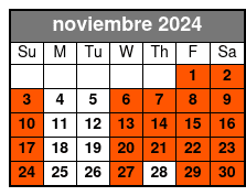 Downtown noviembre Schedule