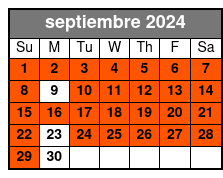 911 Museum septiembre Schedule