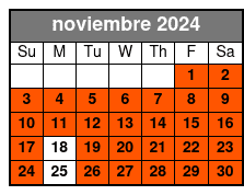 911 Museum noviembre Schedule