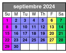 11:00 septiembre Schedule