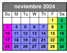 11:00 noviembre Schedule