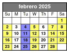 2:30pm febrero Schedule