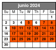 6:30pm junio Schedule