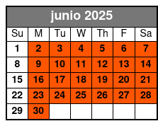 7:30 PM junio Schedule