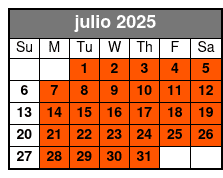 7:30 PM julio Schedule