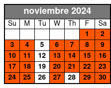 Triple Play noviembre Schedule