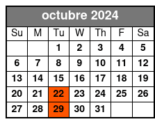 10:00am octubre Schedule