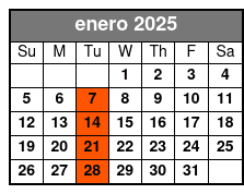 10:00am enero Schedule