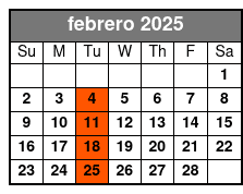 10:00am febrero Schedule