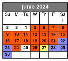 General Admission junio Schedule