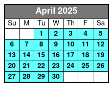 Edge Observation Deck - General Admission abril Schedule