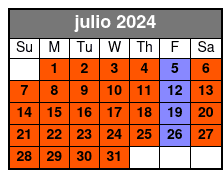 2 - Hours Tour julio Schedule