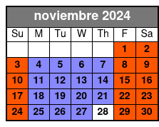 Statue of Liberty Fully Guided noviembre Schedule