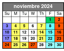 Premium Seating noviembre Schedule