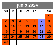 2 Hours Tour junio Schedule