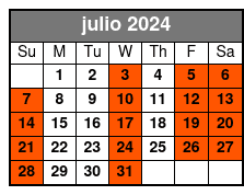 10:30am Departure julio Schedule
